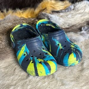 CROCS Kids Blue and Yellow shoes 13 (4550)